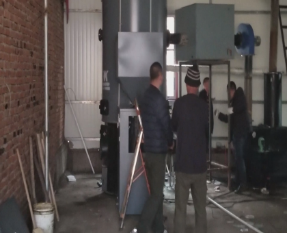 抚顺市某板材厂使用500kg蒸汽发生器