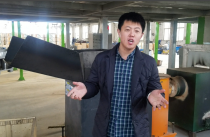 山东烟台木工机械厂松木颗粒使用现场（视频）